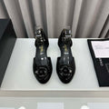 Chanel Women's G31318 Camellia shoes Lambskin Sandals Shoes CC91003