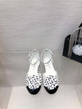 Chanel Women's G31318 Camellia shoes Lambskin Sandals Shoes CC91006