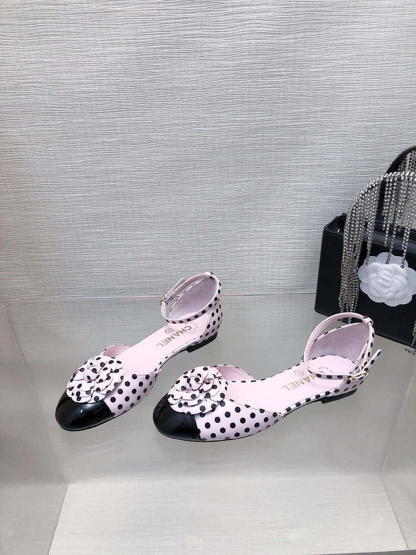 Chanel Women's G31318 Camellia shoes Lambskin Sandals Shoes CC91007