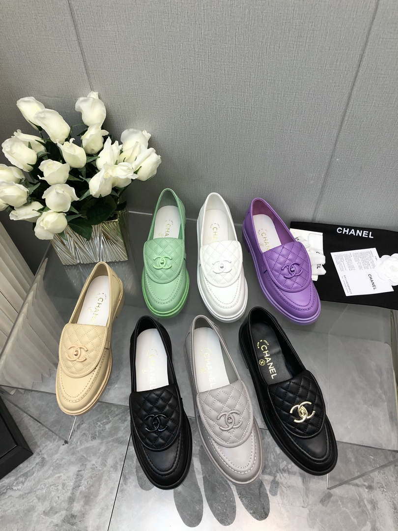 Chanel Women's G45474 Fashion Loafers Moccasins Lambskin C90403 - 34 - View 2
