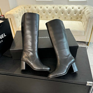 Chanel Women's G45977  Fashion High Boots Calfskin Black C92420 - US 4=Euro 35 - View 6
