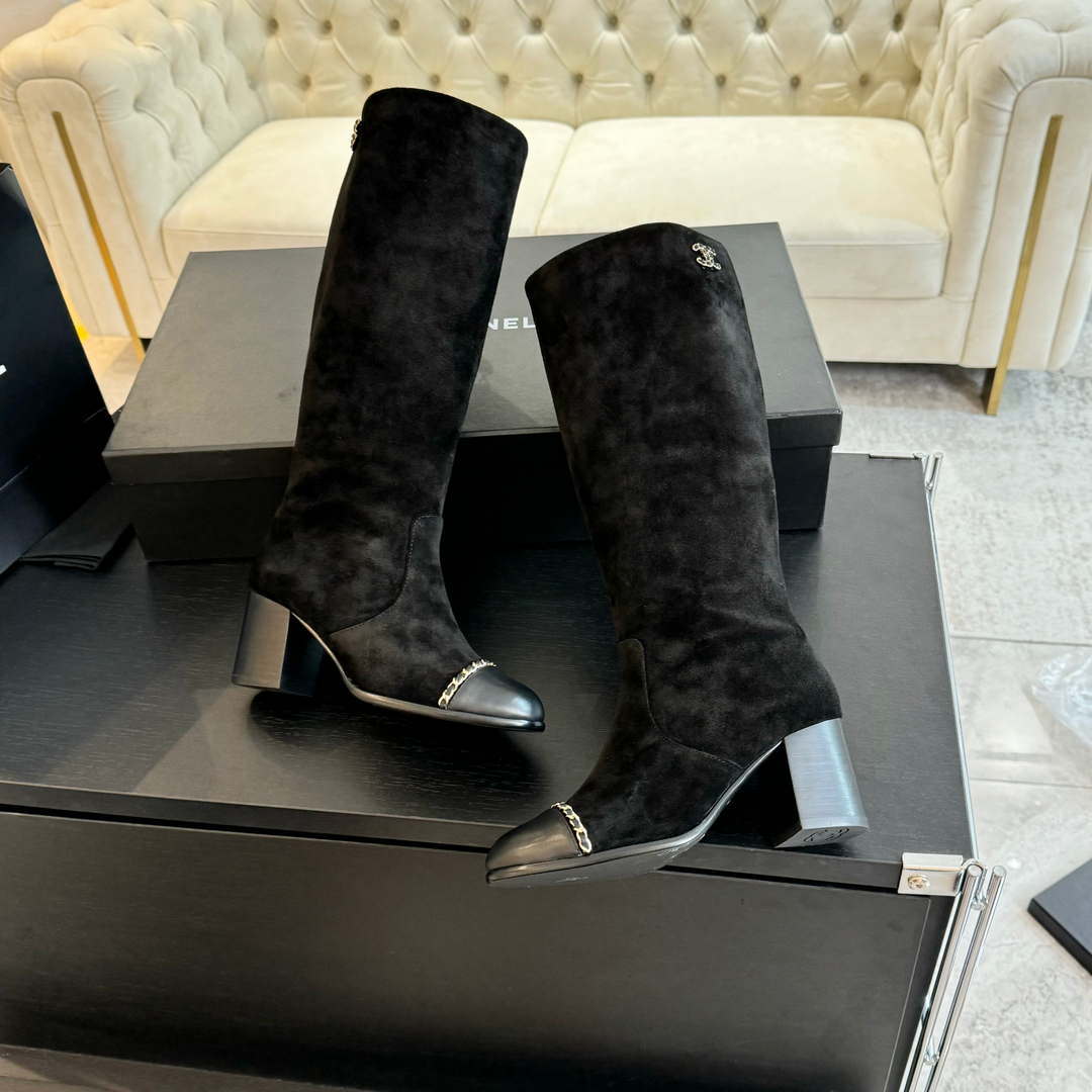 Chanel Women's G45977 Fashion High Boots Calfskin C92422 - US 4=Euro 35 - View 5