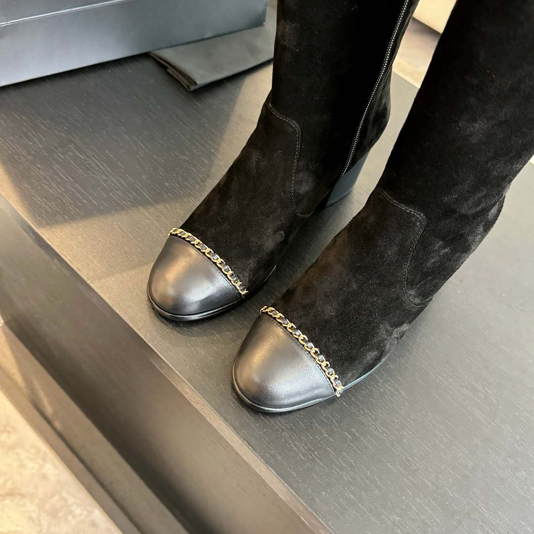 Chanel Women's G45977 Fashion High Boots Calfskin C92422 - US 4=Euro 35 - View 6