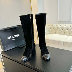 Chanel Women's G45977 Fashion High Boots Calfskin C92422 - US 4=Euro 35 - View 9