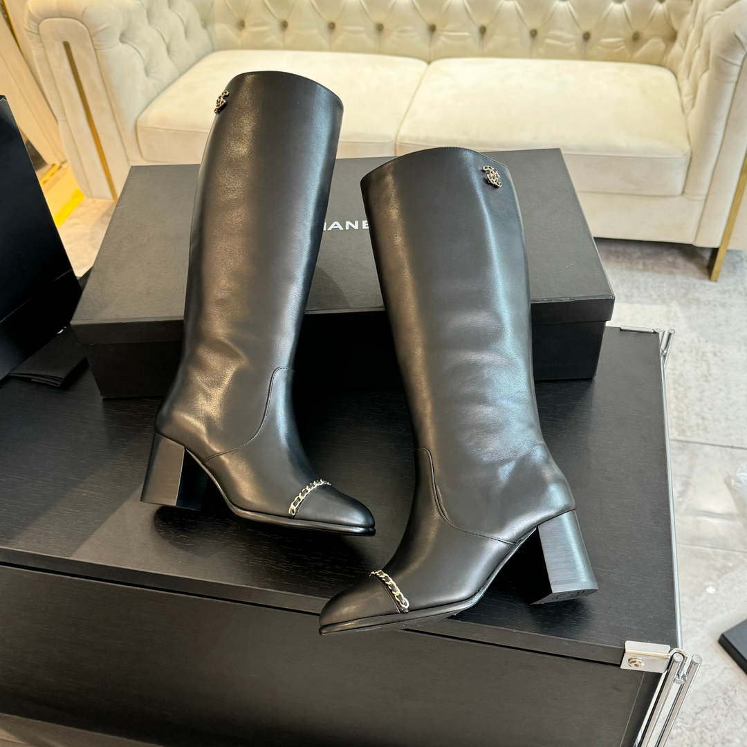 Chanel Women's G45977 Fashion High Boots Calfskin C92423 - US 4=Euro 35 - View 4