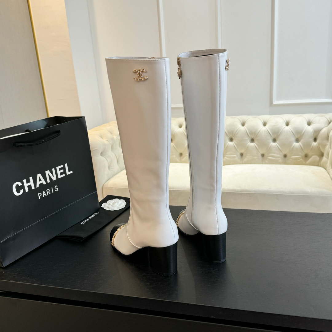 Chanel Women's G45977 Fashion High Boots Calfskin C92424 - US 4=Euro 35 - View 4