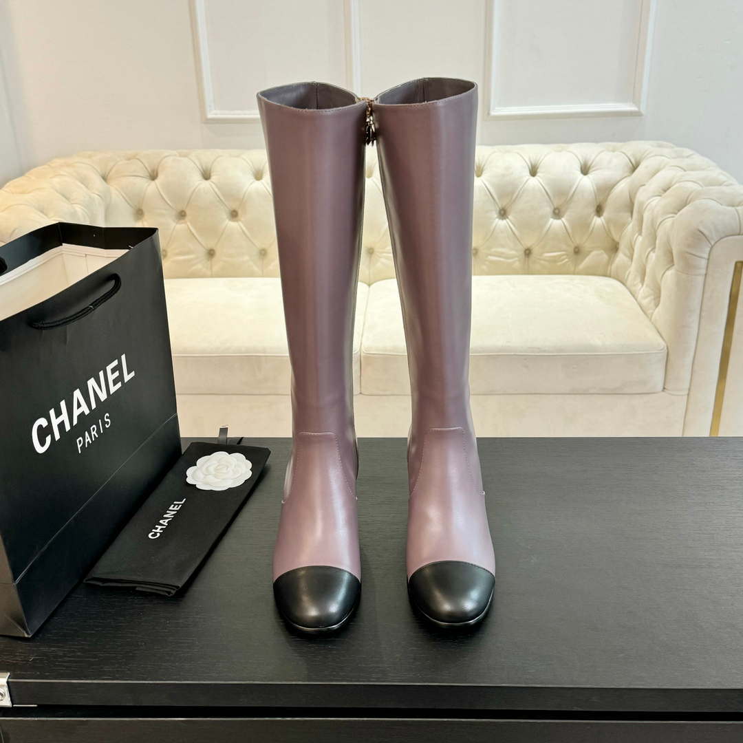 Chanel Women's G45977 Fashion High Boots Calfskin C92427 - US 4=Euro 35 - View 1