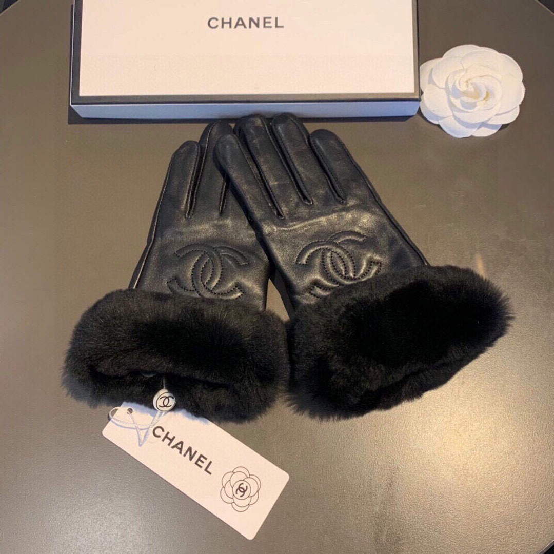 Chanel Women's Gloves Designer Leather Gloves AA8315 - Default Title - View 7