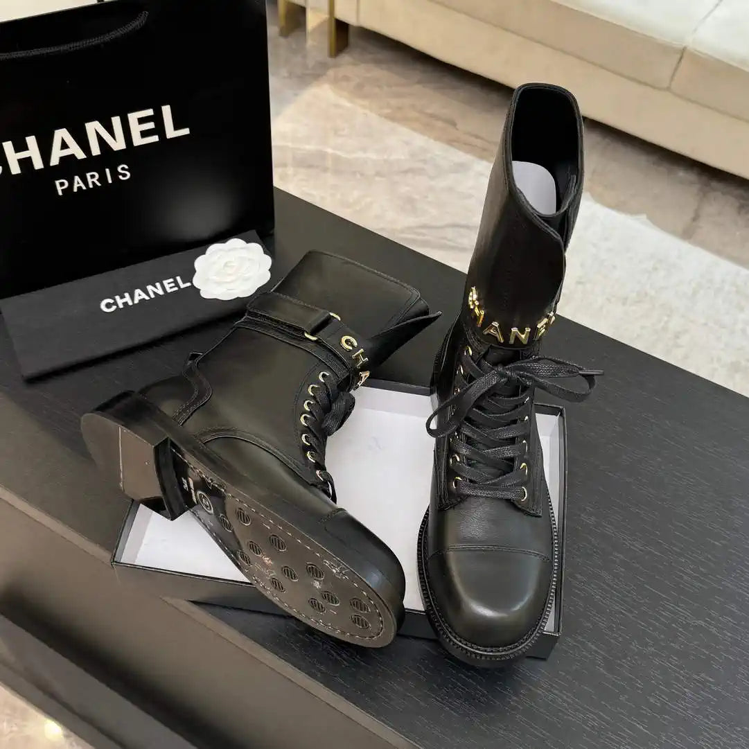 Chanel Women's Handmade Martin Short Boots C925210