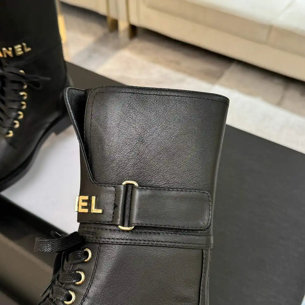 Chanel Women's Handmade Martin Short Boots C925210
