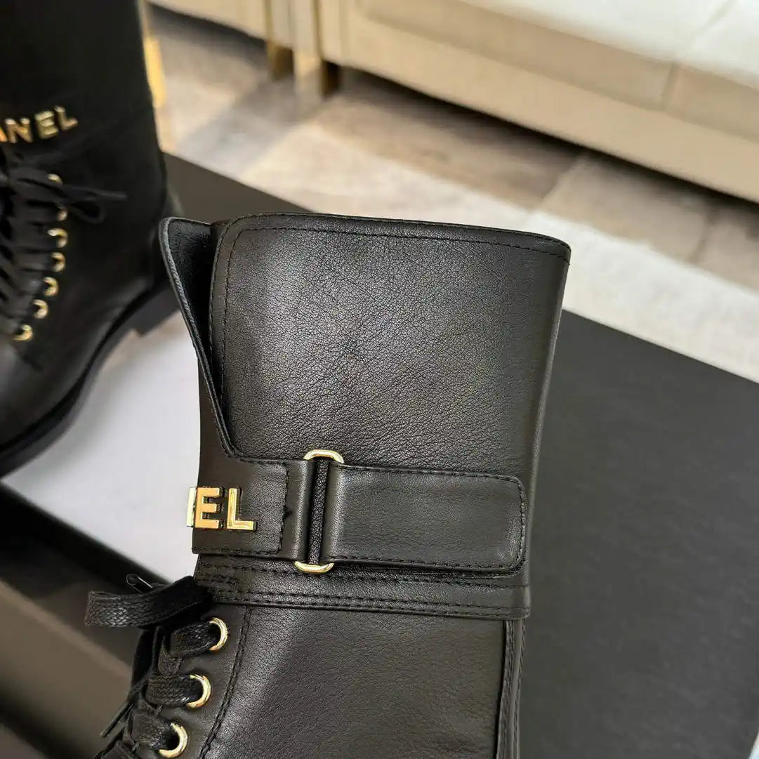 Chanel Women's Handmade Martin Short Boots C925210