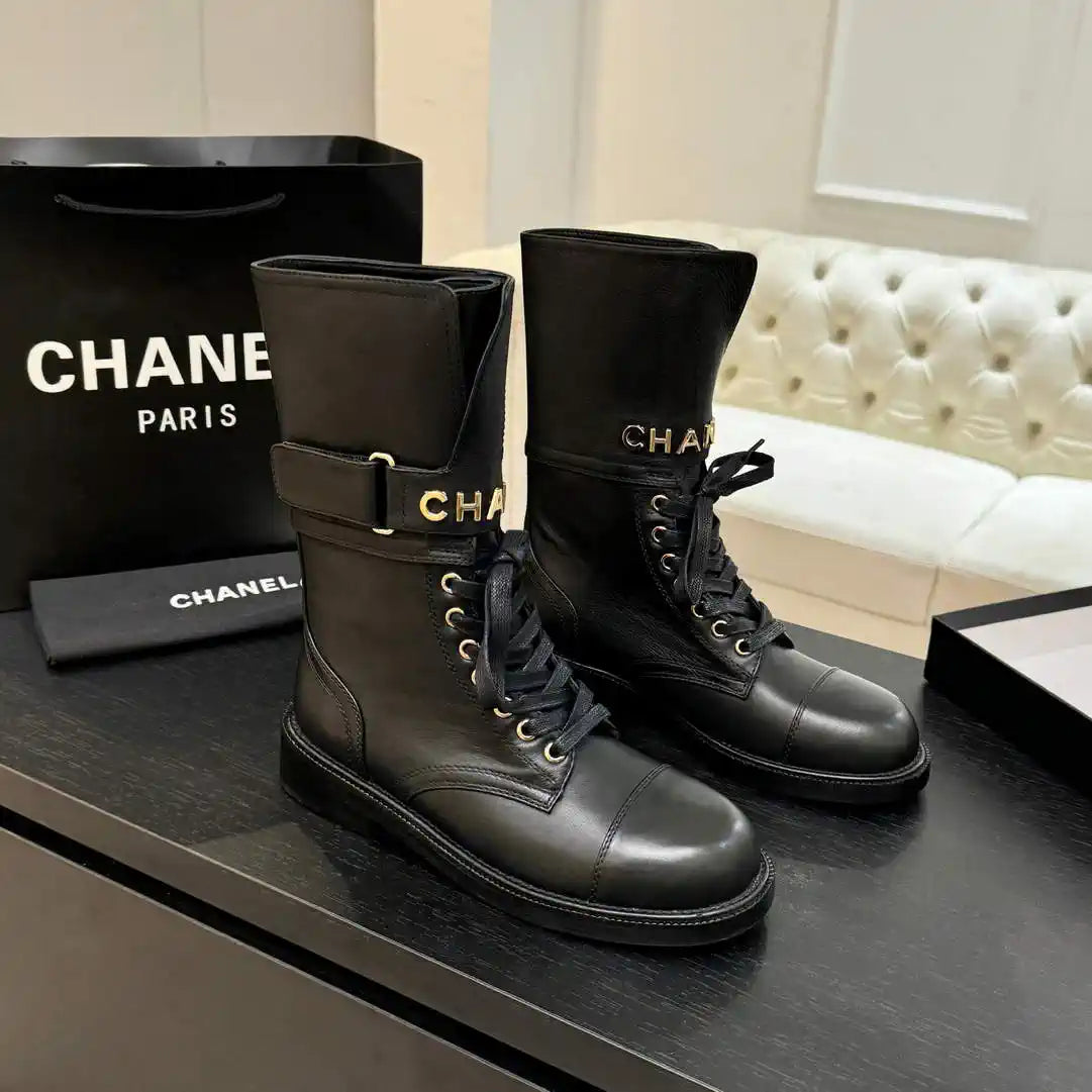 Chanel Women's Handmade Martin Short Boots C925210