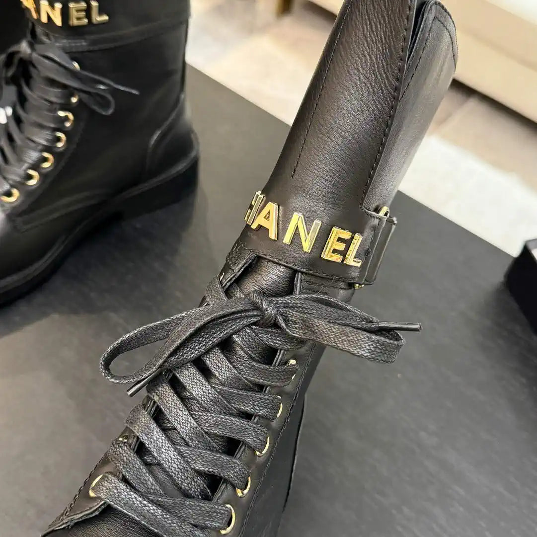 Chanel Women's Handmade Martin Short Boots C925210