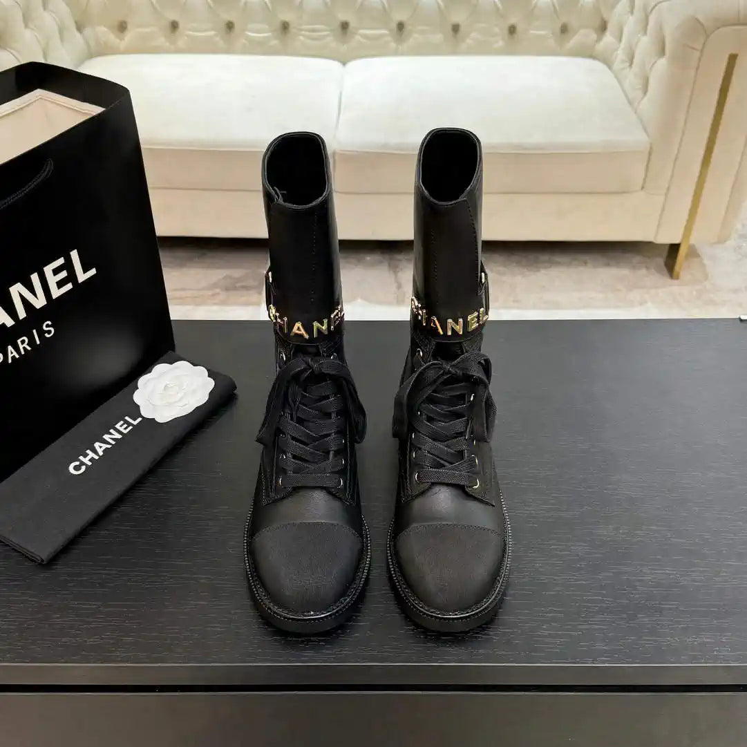 Chanel Women's Handmade Martin Short Boots C925211