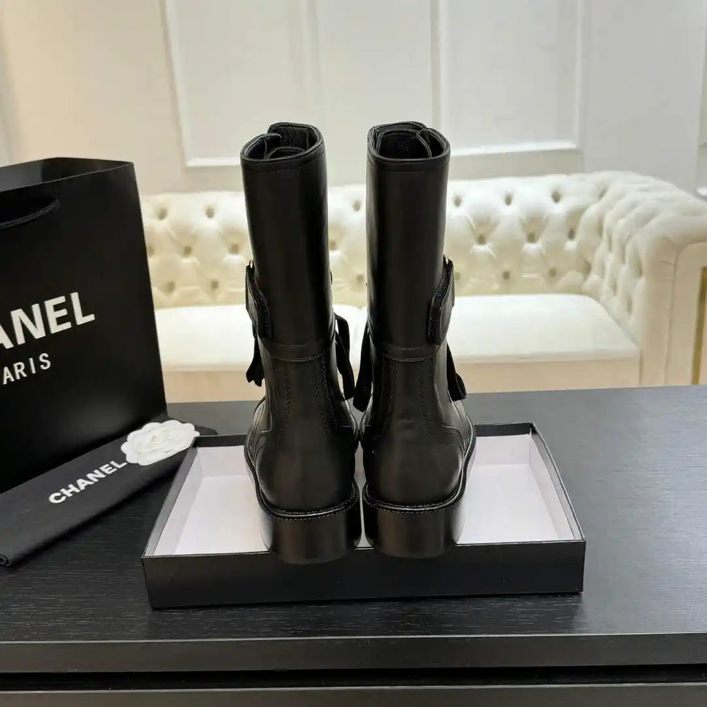 Chanel Women's Handmade Martin Short Boots C925211