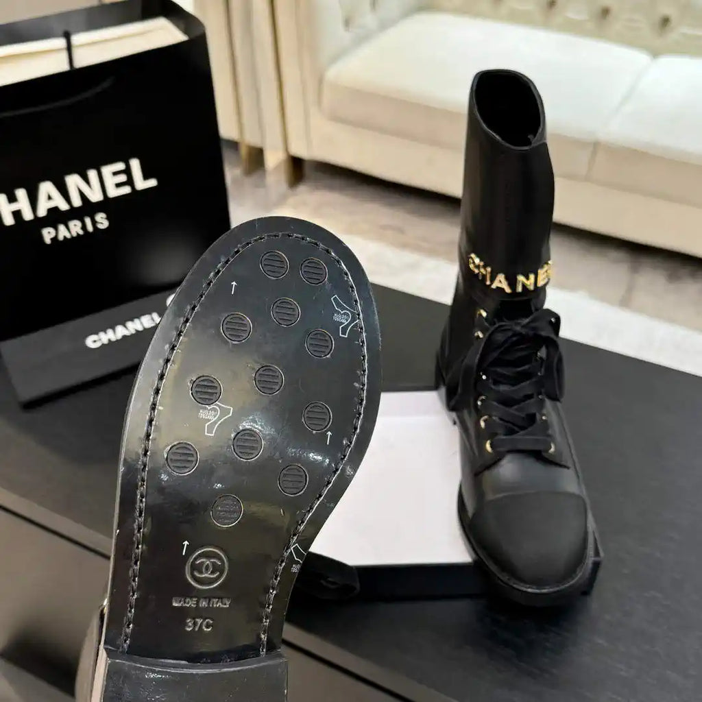 Chanel Women's Handmade Martin Short Boots C925211