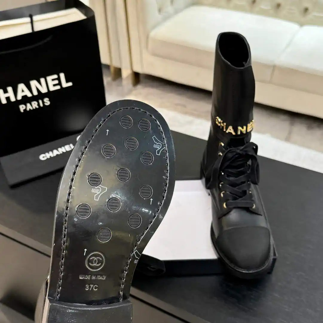 Chanel Women's Handmade Martin Short Boots C925211