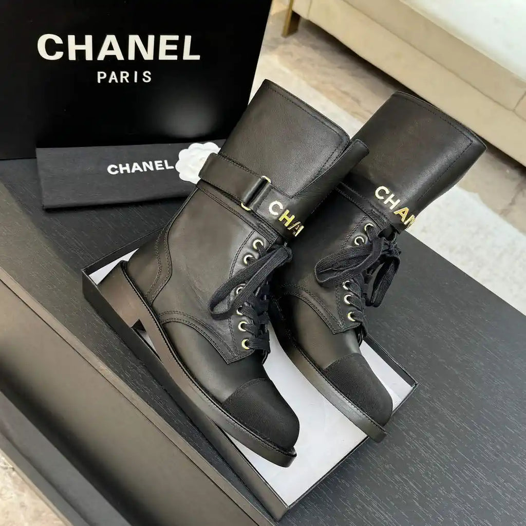 Chanel Women's Handmade Martin Short Boots C925211