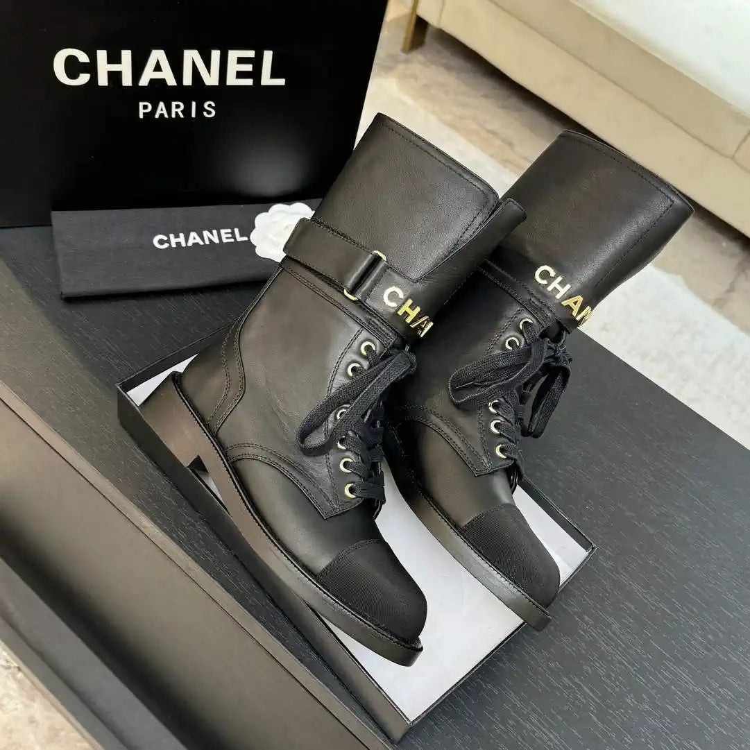 Chanel Women's Handmade Martin Short Boots C925211
