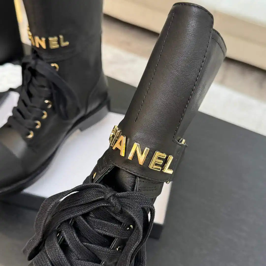 Chanel Women's Handmade Martin Short Boots C925211