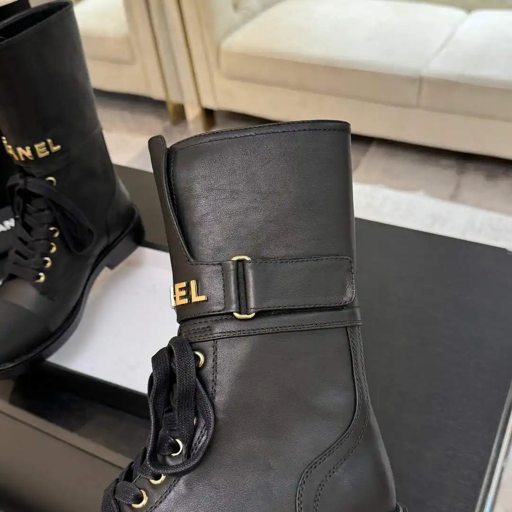 Chanel Women's Handmade Martin Short Boots C925211