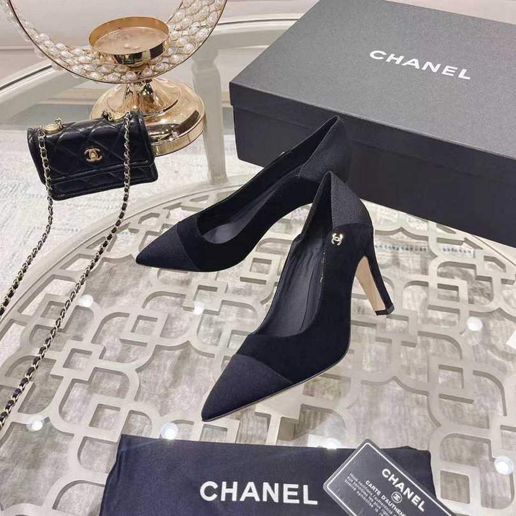 Chanel Women's Heels Leather Calfskin C90270