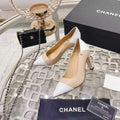 Chanel Women's Heels Leather Calfskin C90271