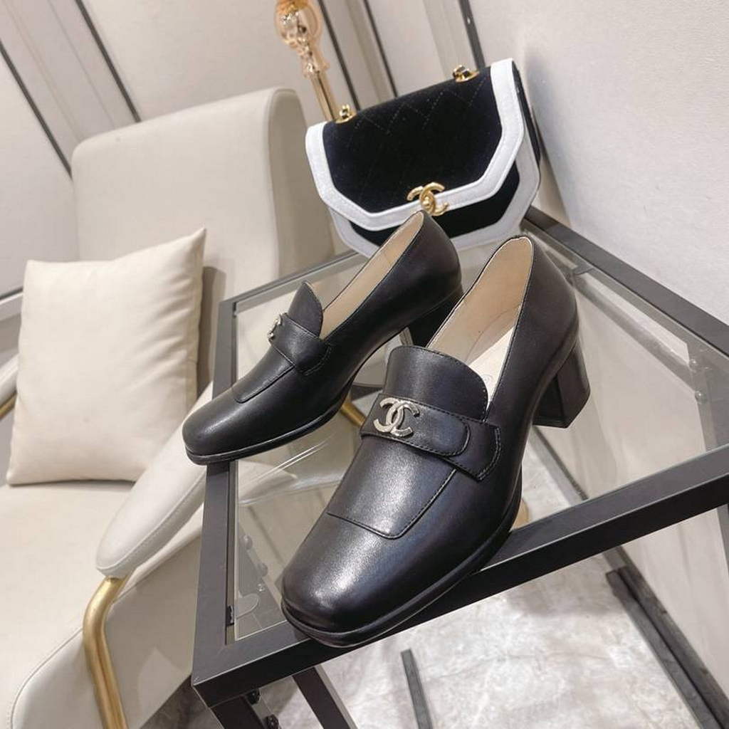 Chanel Women's Heels Leather Calfskin C90276 - 35 - View 1