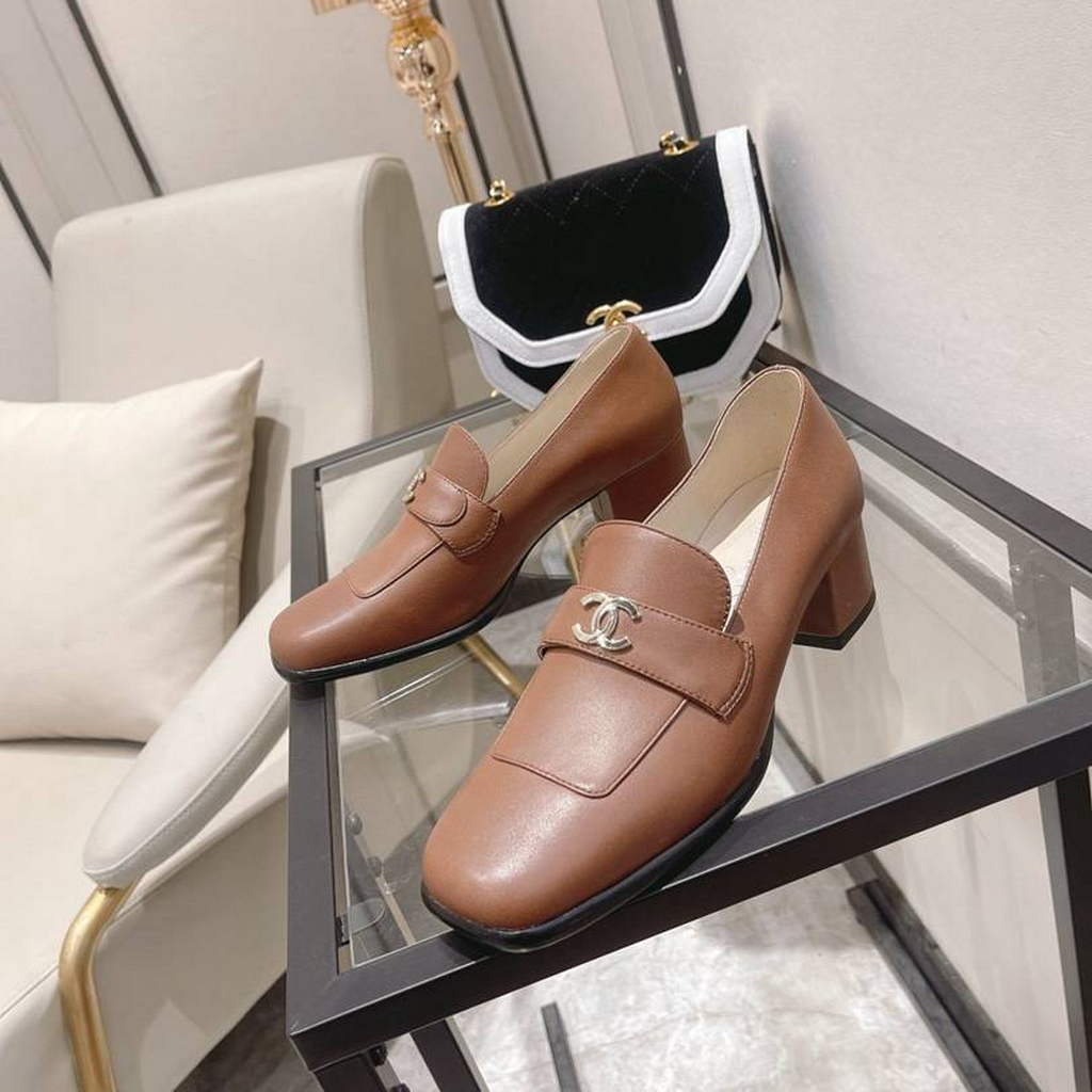 Chanel Women's Heels Leather Calfskin C90277 - 35 - View 1