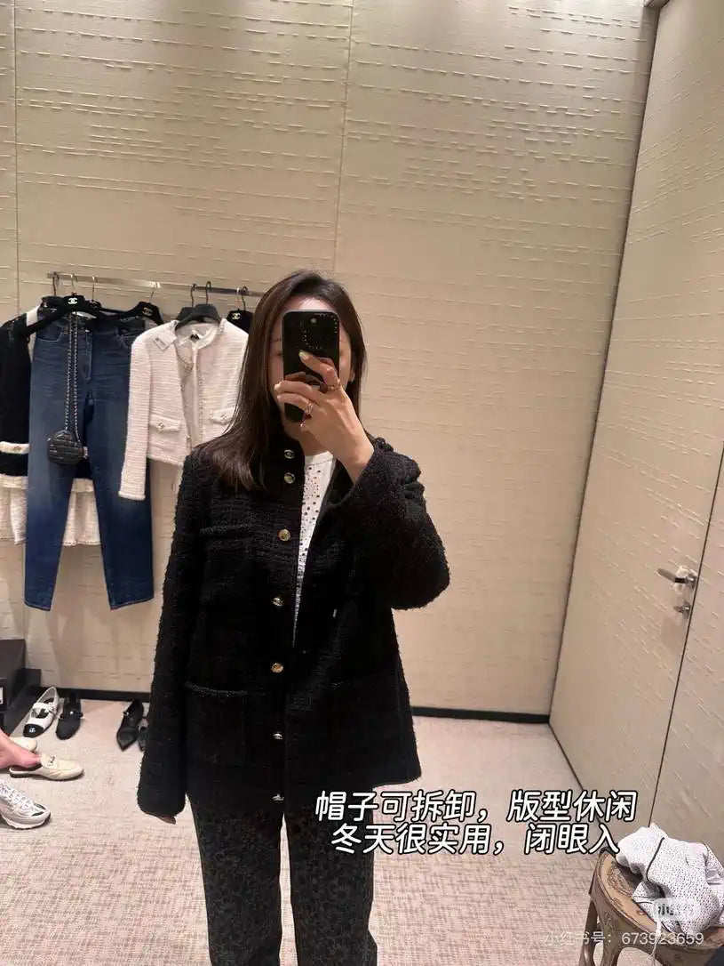 Chanel Women's High-grade woolen mid-length coat  C62305