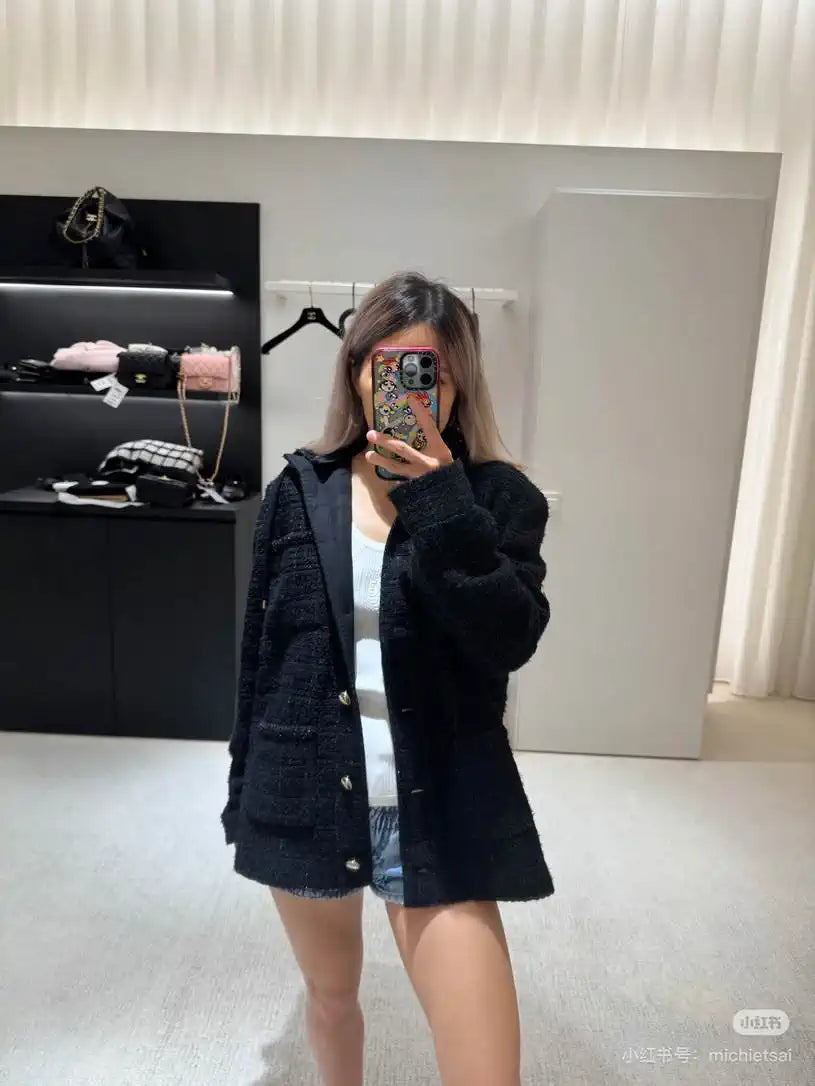 Chanel Women's High-grade woolen mid-length coat  C62305