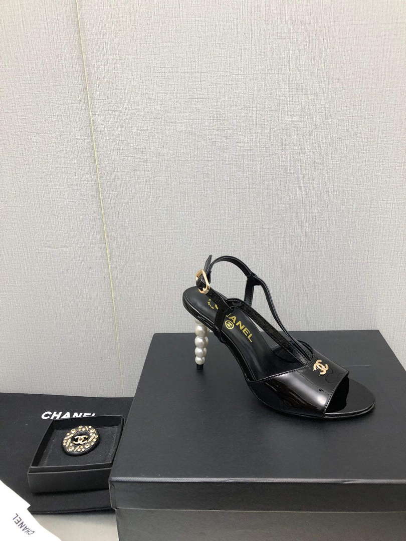 Chanel Women's High Heel Sandals C91600 - 35 - View 4