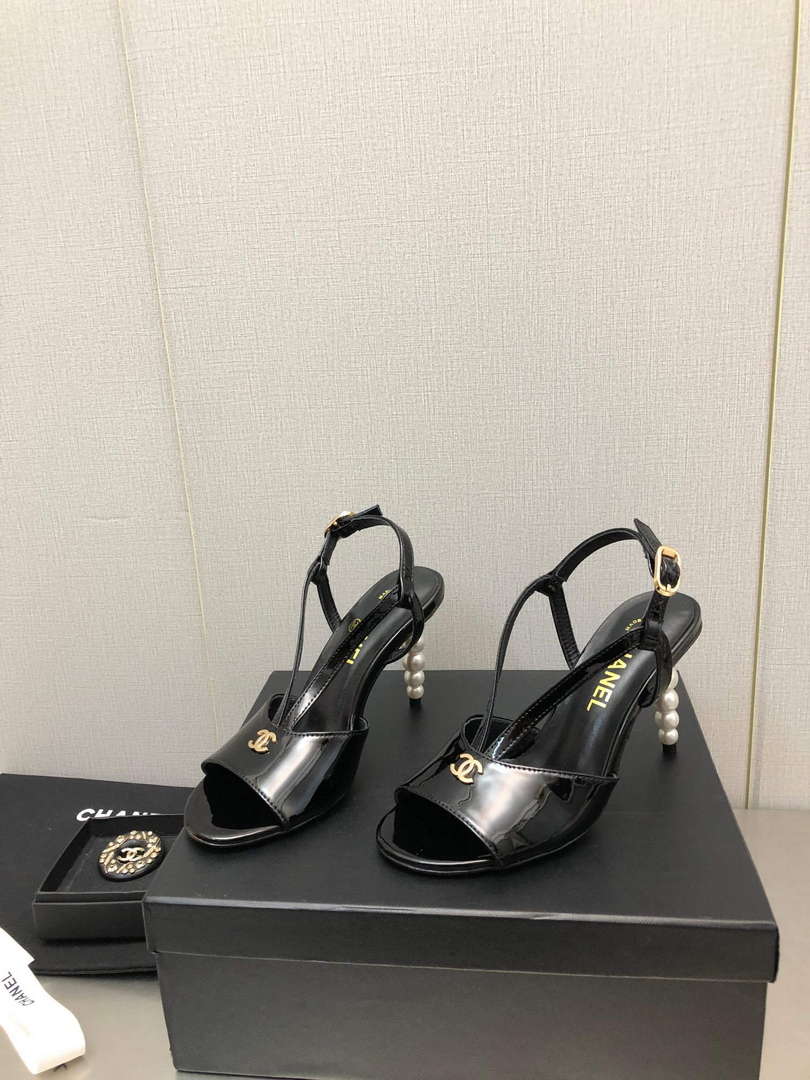 Chanel Women's High Heel Sandals C91600 - 35 - View 7