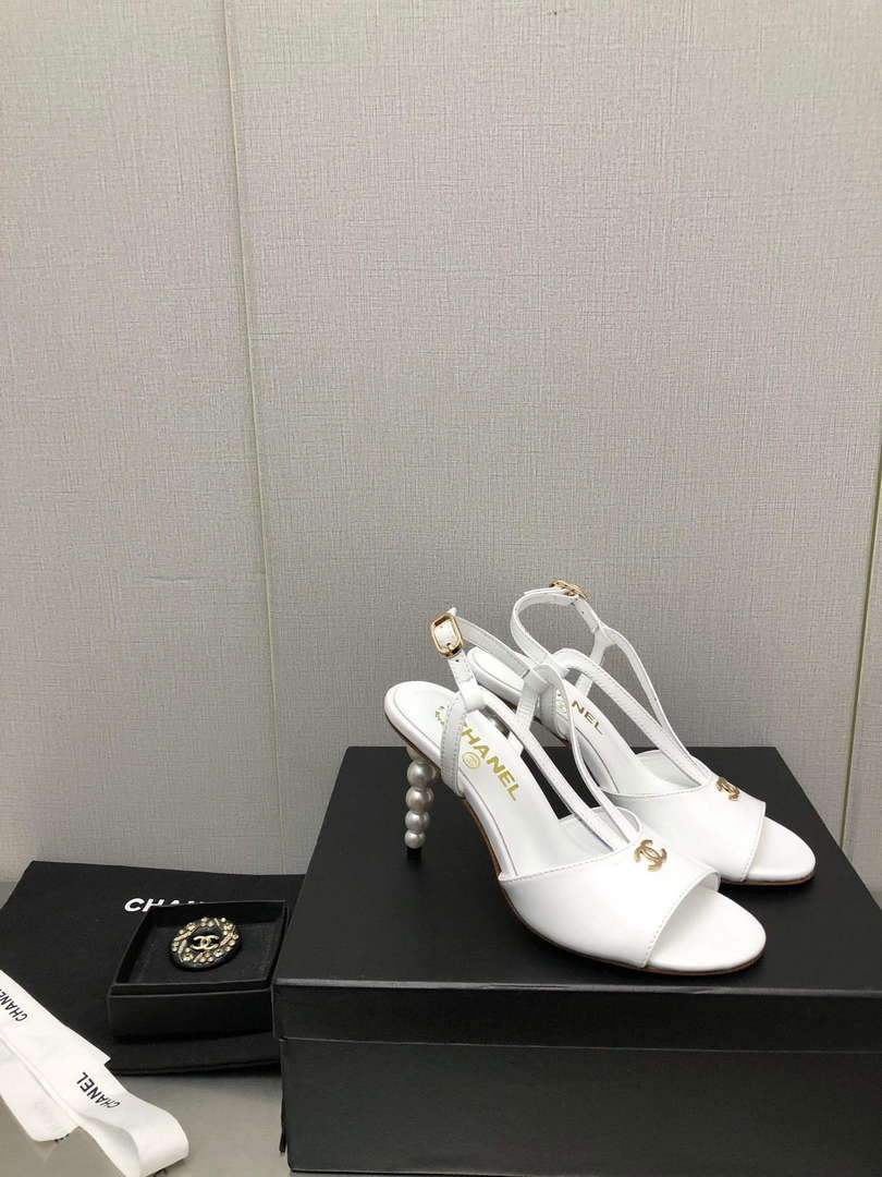 Chanel Women's High Heel Sandals C91601 - 35 - View 3