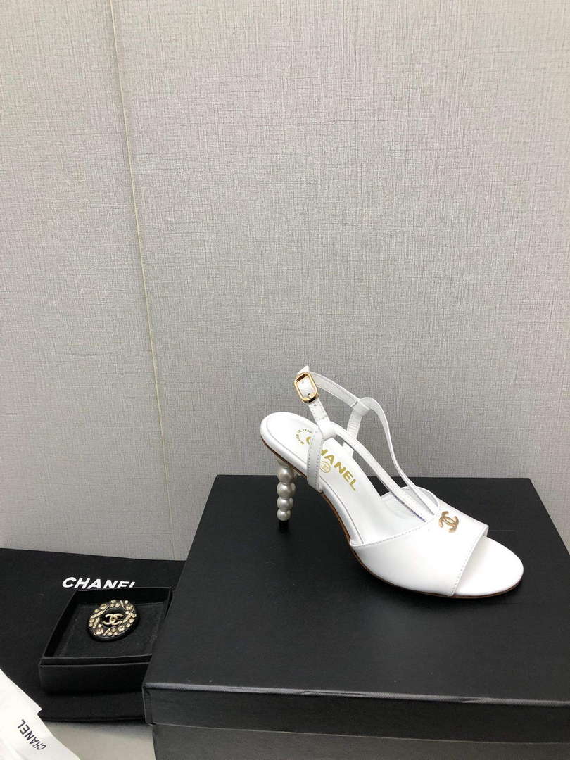 Chanel Women's High Heel Sandals C91601 - 35 - View 8