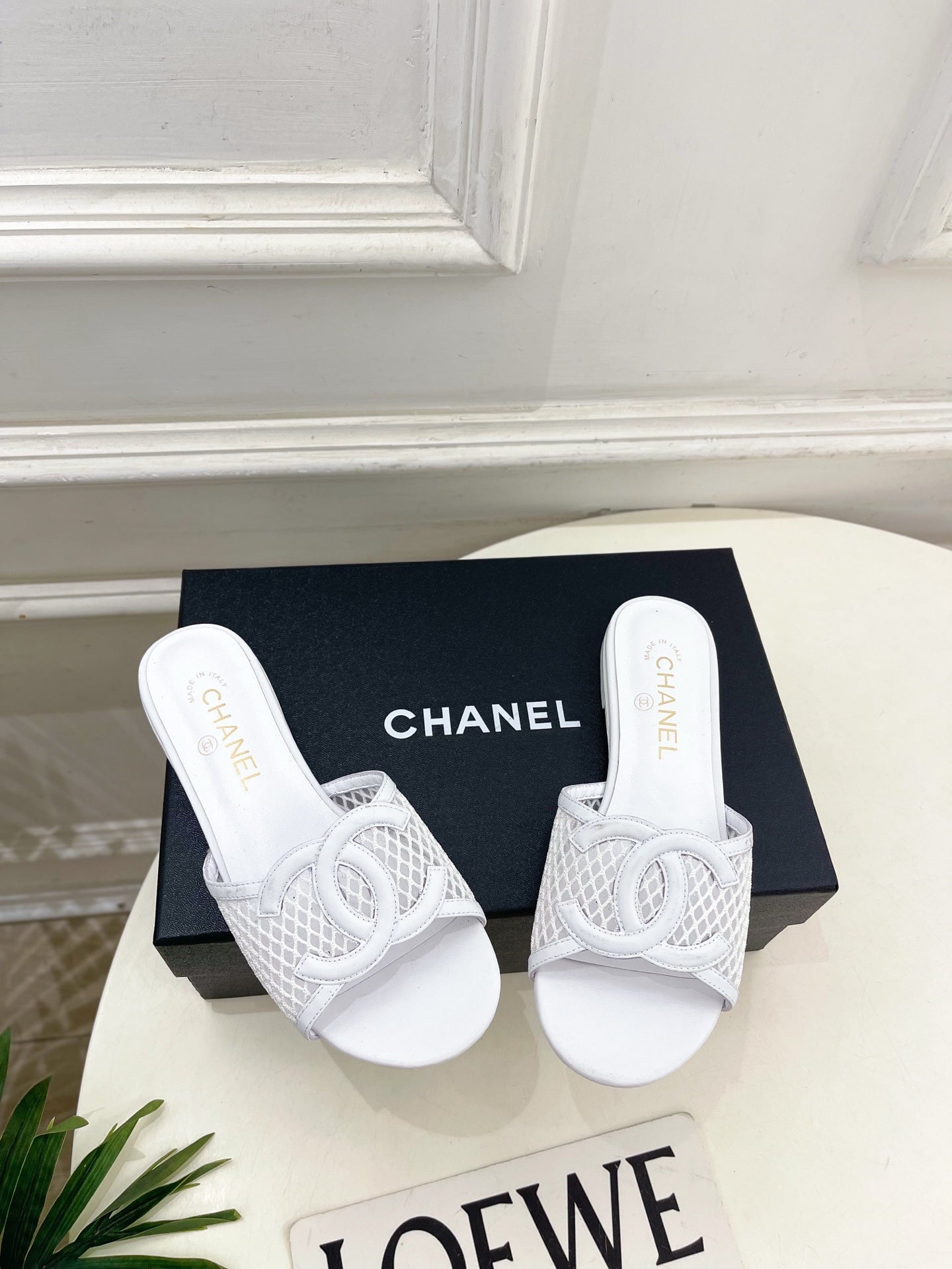 Chanel Women's Mesh Openwork Flat Slippers C93324 - Euro 35=US 4 - View 2