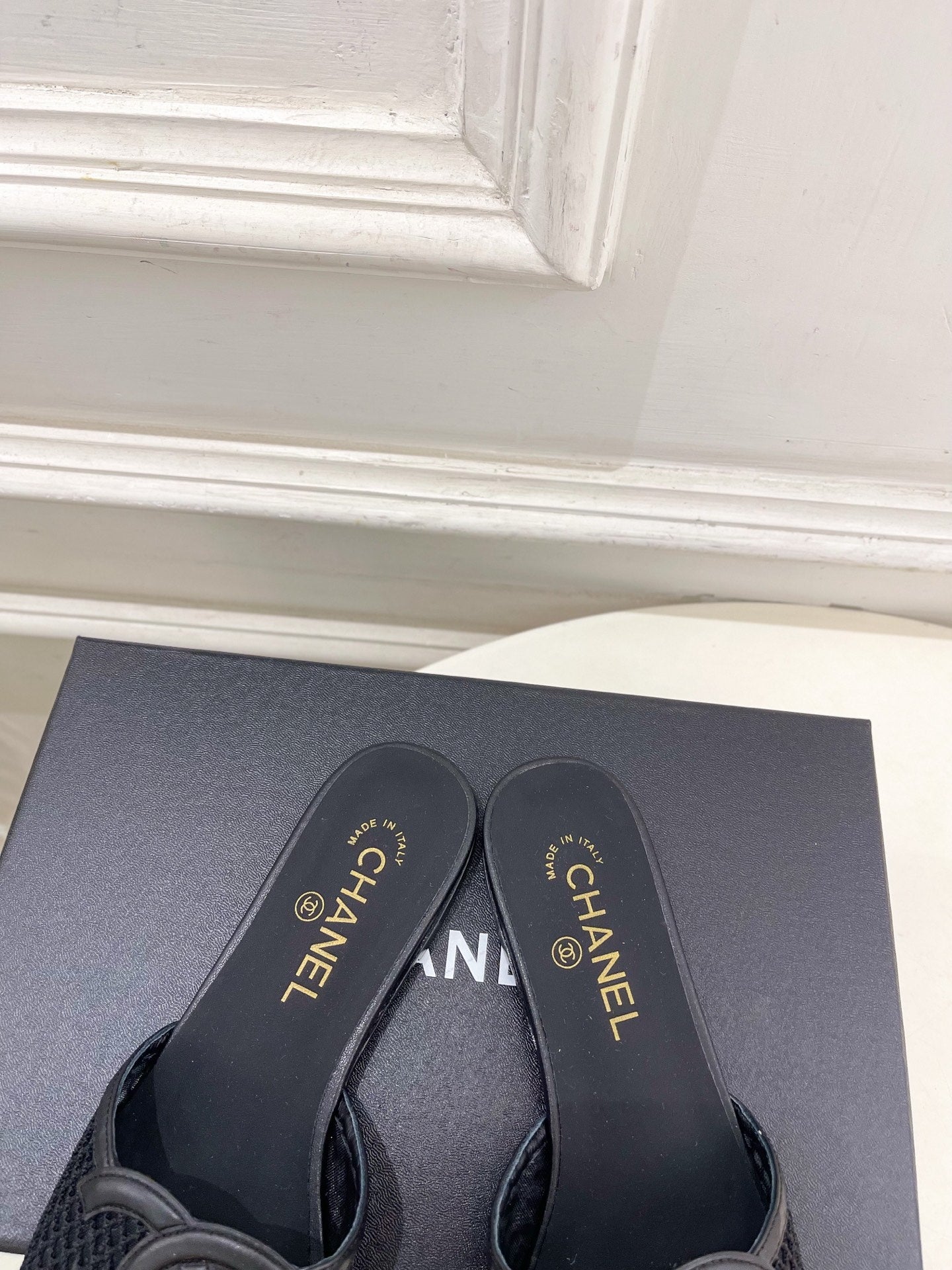 Chanel Women's Mesh Openwork Flat Slippers C93325 - Euro 35=US 4 - View 7
