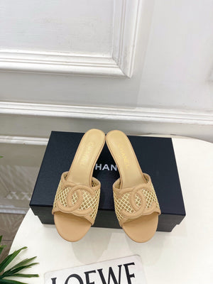 Chanel Women's Mesh openwork Shoes Heel Height 4.5cm C93326 - Euro 35=US 4 - View 2