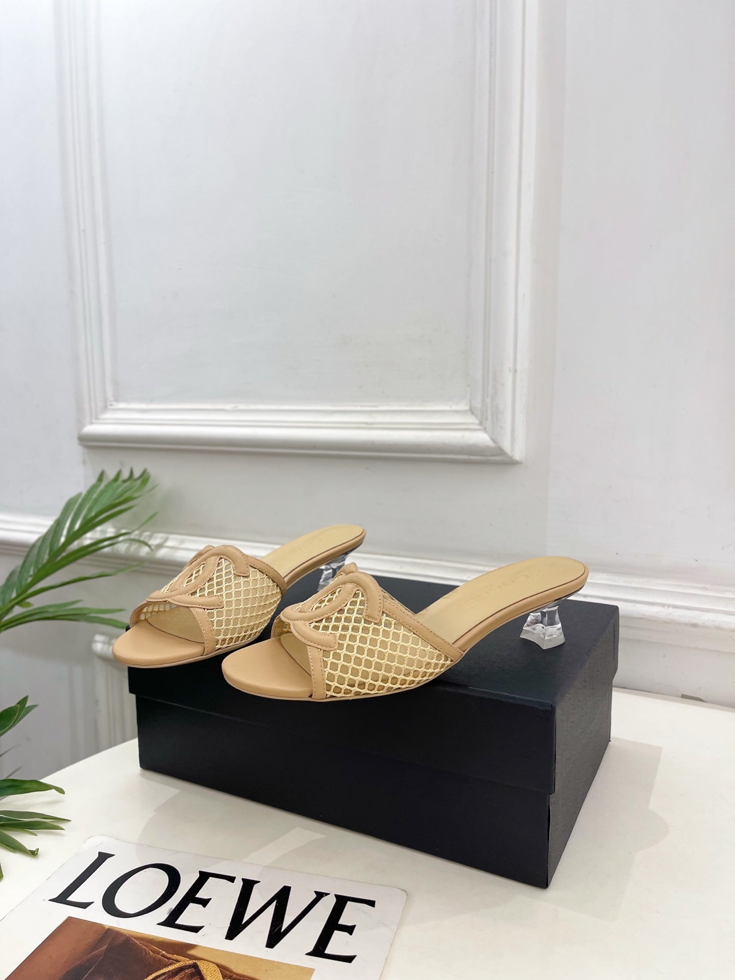 Chanel Women's Mesh openwork Shoes Heel Height 4.5cm C93326 - Euro 35=US 4 - View 4