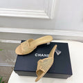 Chanel Women's Mesh openwork Shoes Heel Height 4.5cm C93326 - Euro 35=US 4 - View 1