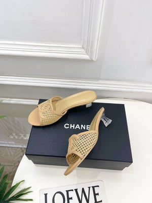 Chanel Women's Mesh openwork Shoes Heel Height 4.5cm C93326 - Euro 35=US 4 - View 1