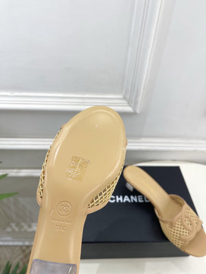 Chanel Women's Mesh openwork Shoes Heel Height 4.5cm C93326 - Euro 35=US 4 - View 9