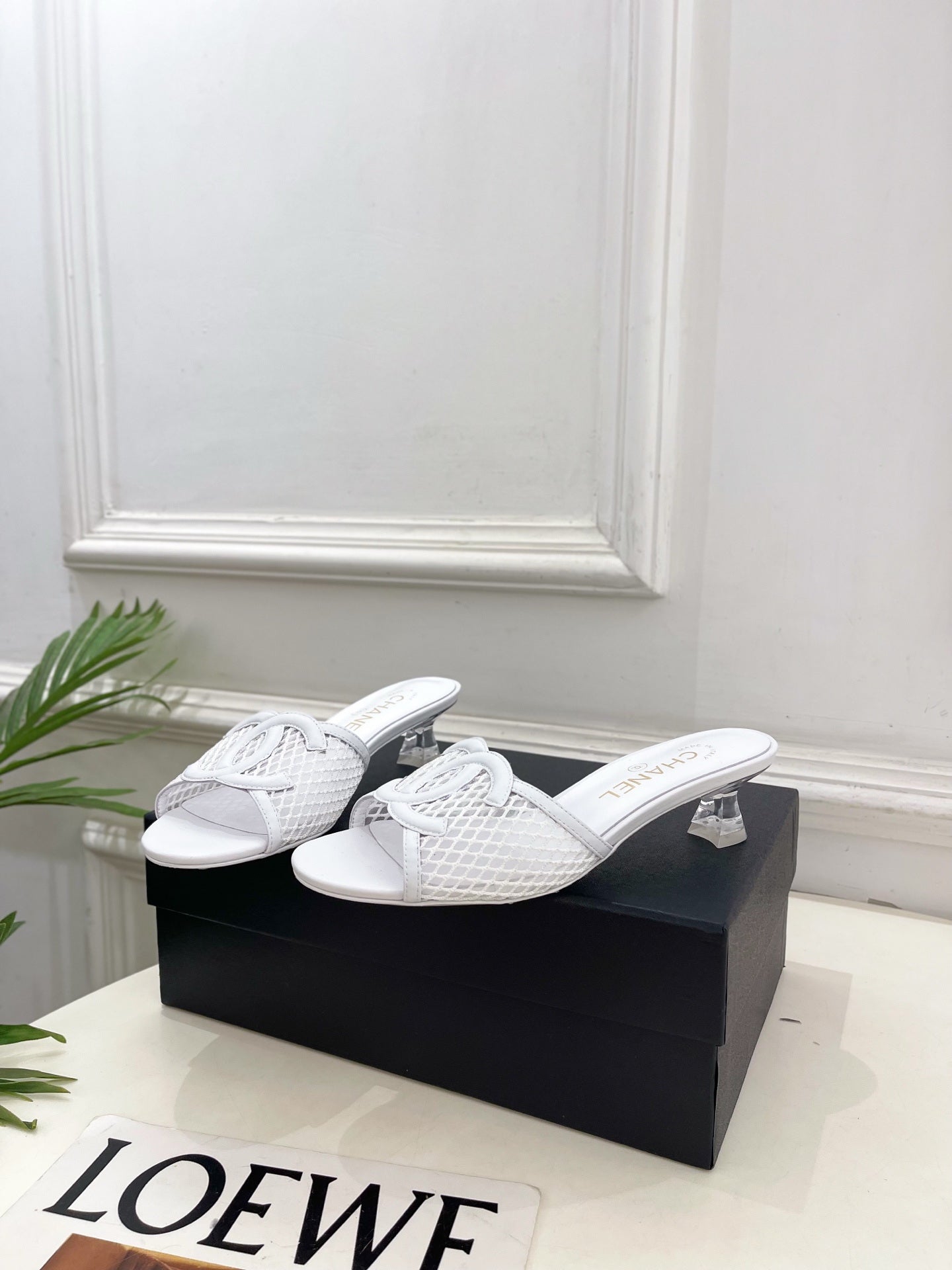 Chanel Women's Mesh openwork Shoes Heel Height 4.5cm C93327 - Euro 35=US 4 - View 4
