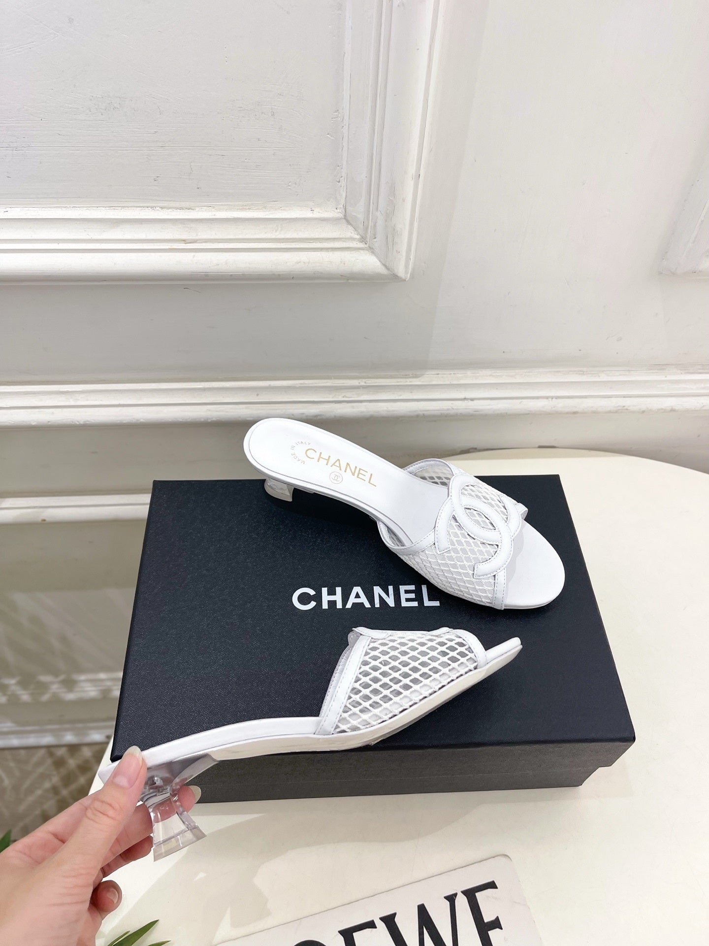 Chanel Women's Mesh openwork Shoes Heel Height 4.5cm C93327 - Euro 35=US 4 - View 5