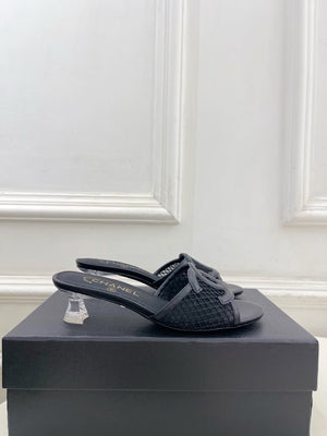 Chanel Women's Mesh openwork Shoes Heel Height 4.5cm C93328 - Euro 35=US 4 - View 3