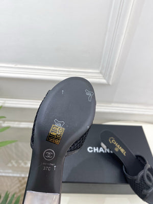 Chanel Women's Mesh openwork Shoes Heel Height 4.5cm C93328 - Euro 35=US 4 - View 9