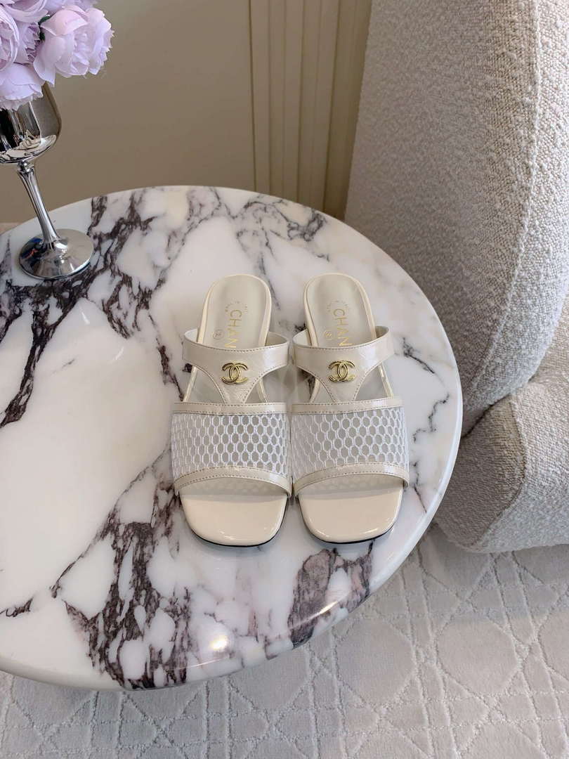 Chanel Women's New Mesh Slippers Fashion Shoes C93448