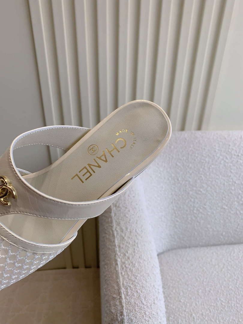 Chanel Women's New Mesh Slippers Fashion Shoes C93448