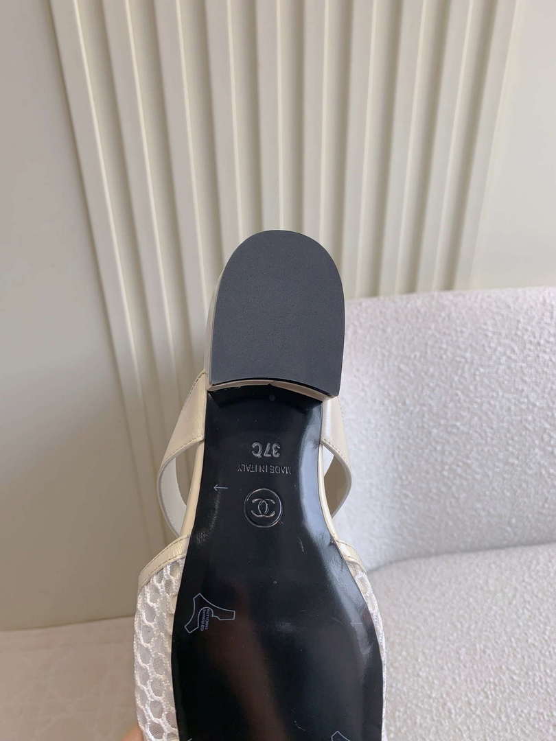 Chanel Women's New Mesh Slippers Fashion Shoes C93448