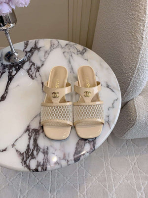 Chanel Women's New Mesh Slippers Fashion Shoes C93449 - Euro 35=US 4 - View 1